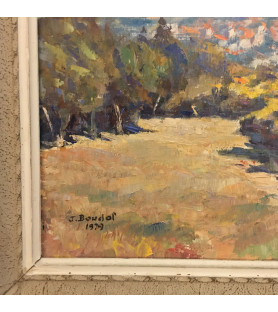 Tableau campagne Boudol vendu par notre petite brocante Valence