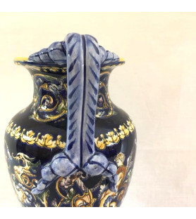 Vase balustre Gien vendu par notre petite brocante Valence.