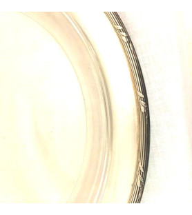 Plateau en métal argenté