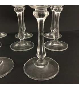 Verres cerclés dorés vendus par notre petite brocante