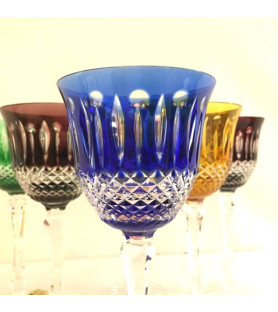 Verres en cristal taillé vendus par notre petite brocante