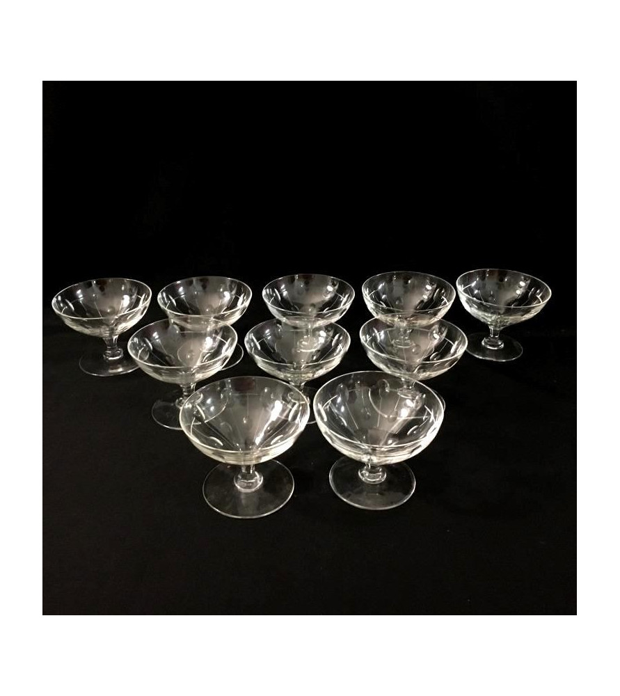 Coupe à Champagne En Cristal Baccarat - Vendue à L'unité, Très Bon état
