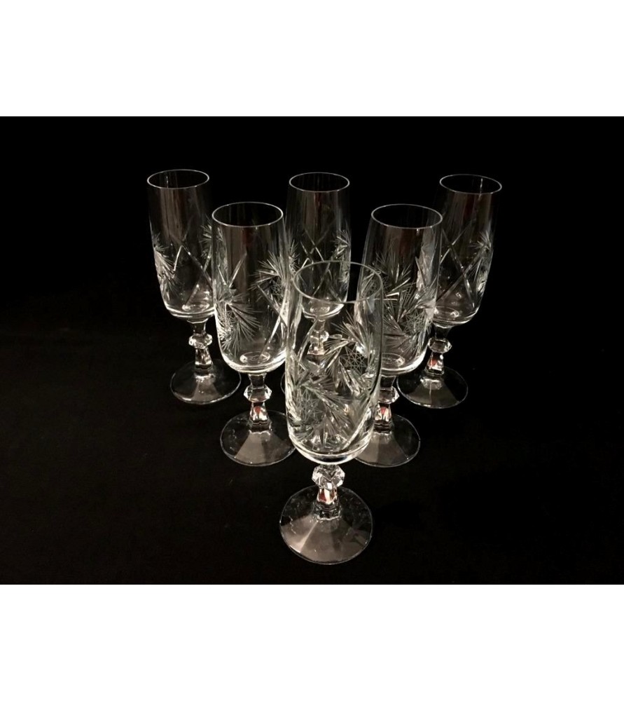 Flûtes champagne cristal  vendues par notre petite brocante Valence