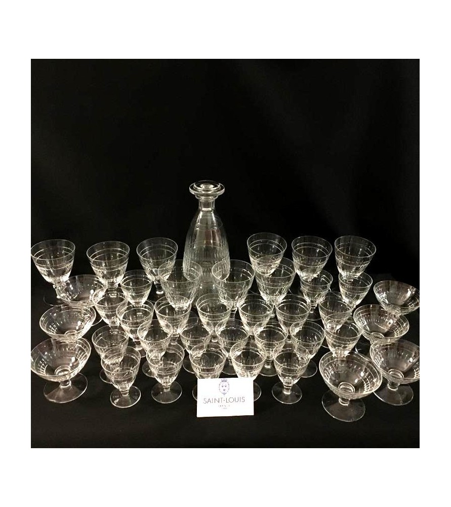 Service cristal Saint Louis vendu par notre petite brocante