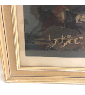 Paire d'estampes anglaises: la chasse vendue par Notre petite brocante