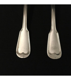 Grandes cuillères métal argenté filet vendues par notre petite brocante
