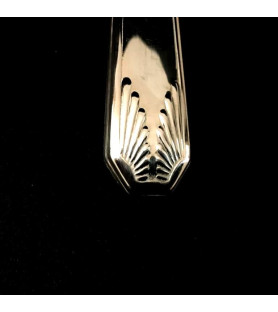 Couverts à salade métal argenté corne vendus par notre petite brocante