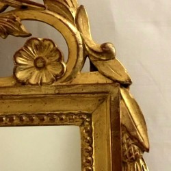Miroir à fronton bois doré vendu par Notre petite brocante Valence