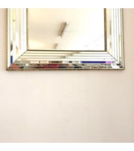 Miroir rectangulaire à facettes vendu par notre petite brocante.