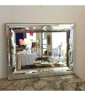 Miroir rectangulaire à facettes vendu par notre petite brocante.