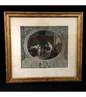 Gravure d'Après Fragonard