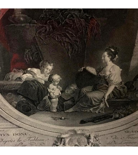 Gravure d'Après Fragonard