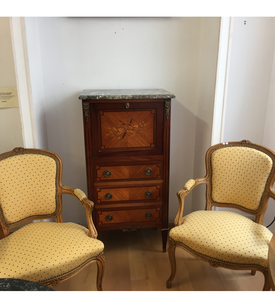 Charmant petit secrétaire de dame de style Transition "bel état"