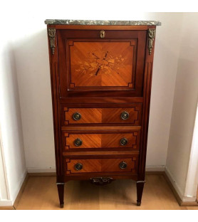 Charmant petit secrétaire de dame de style Transition "bel état"