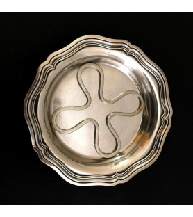 Dessous de carafe en métal argenté vendus par Notre petite brocante