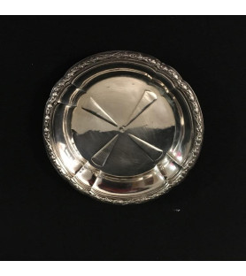 Dessous de carafe en métal argenté vendus par Notre petite brocante