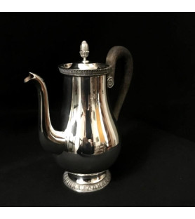 Cafetière empire en métal argenté vendue par notre petite brocante