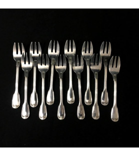Fourchettes à huître "Filet Chinon" vendues par notre petite brocante