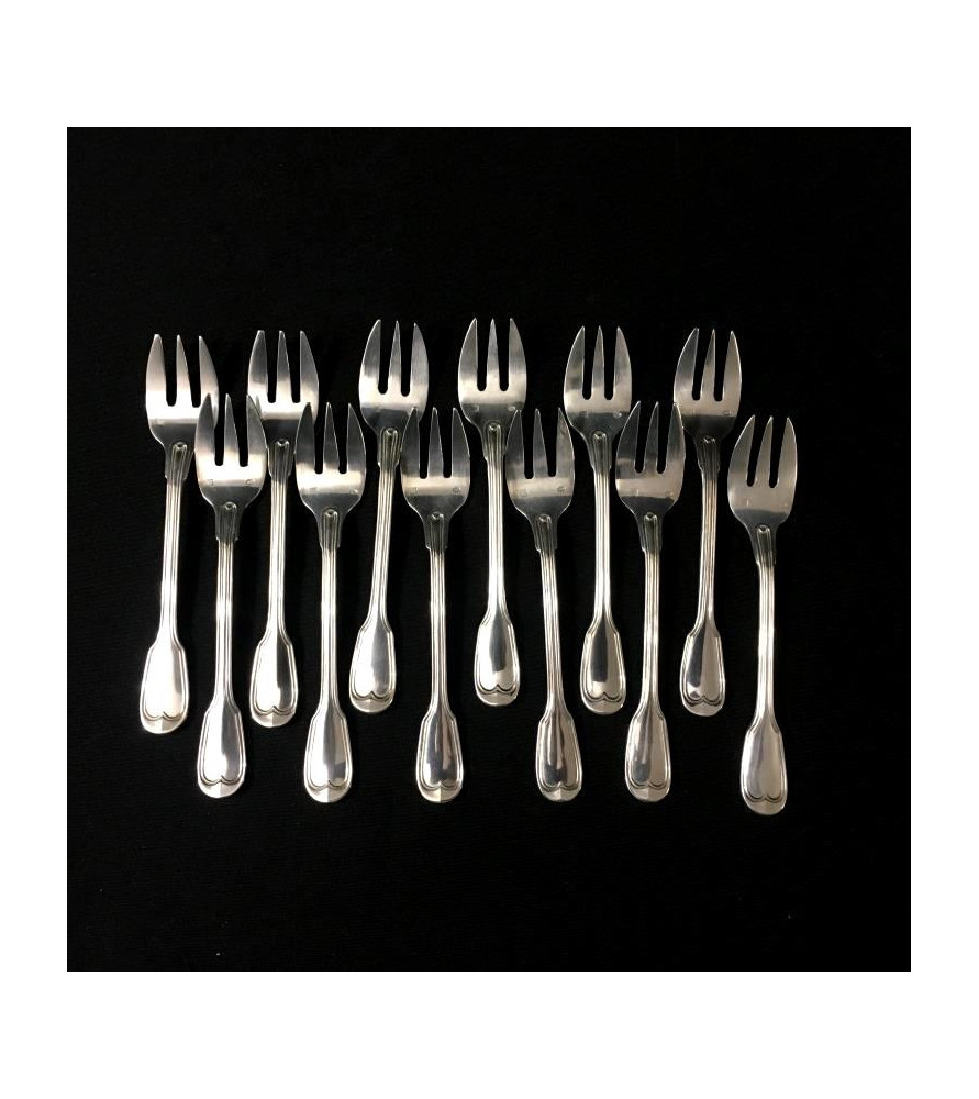 Fourchettes à huître "Filet Chinon" vendues par notre petite brocante
