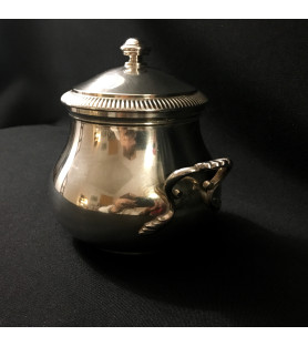 Sucrier en métal argenté vendu par notre petite brocante