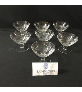 Coupes à champagne Saint Louis vendues par Notre petite brocante
