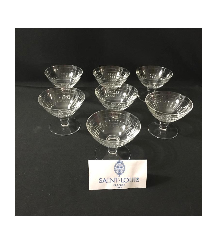 Coupes à champagne Saint Louis vendues par Notre petite brocante