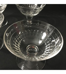 Coupes à champagne Saint Louis vendues par Notre petite brocante