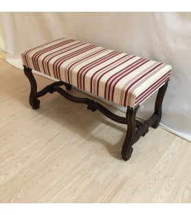 Banquette en bois vendue par notre petite brocante