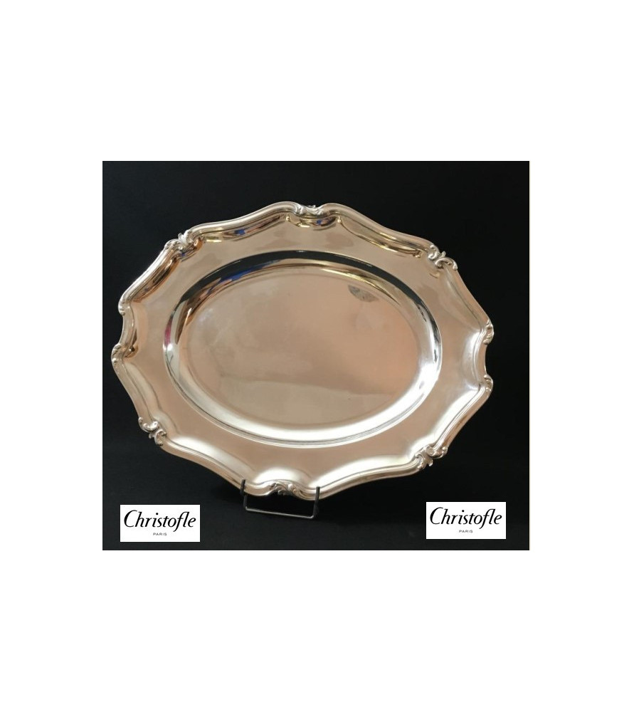 Plat Christofle en métal argenté vendue par notre petite brocante