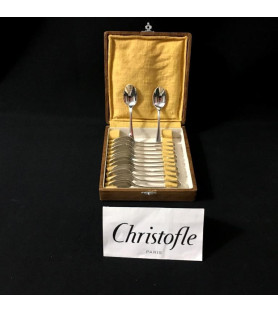 Cuillères à moka Christofle América vendues par notre petite brocante