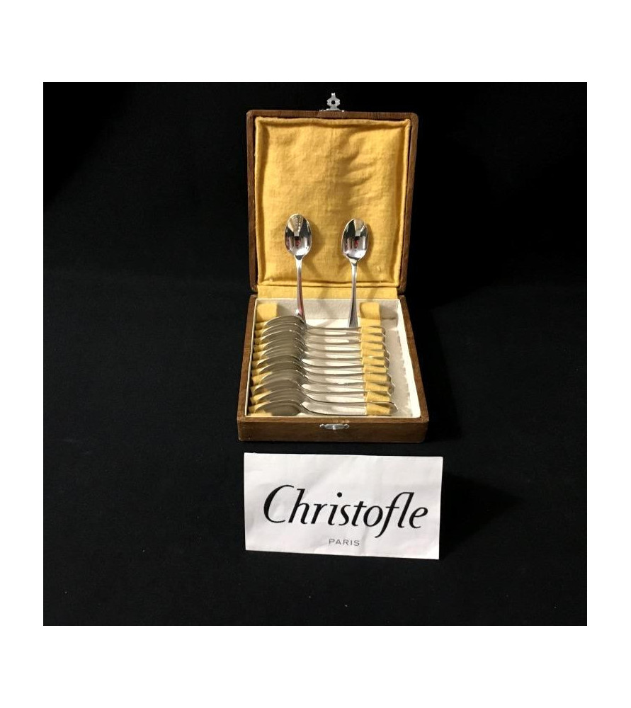 Cuillères à moka Christofle América vendues par notre petite brocante