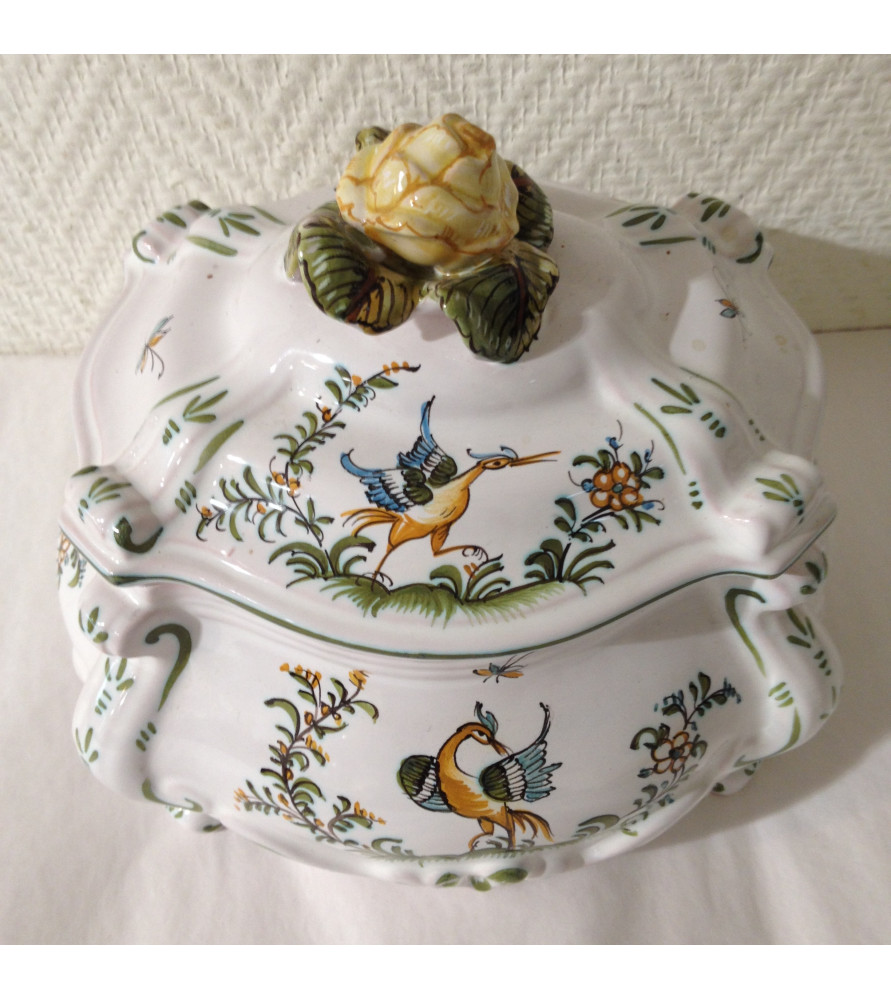 Petite Soupière En Faïence Saint Amand - Multicouleur - Occasion - France