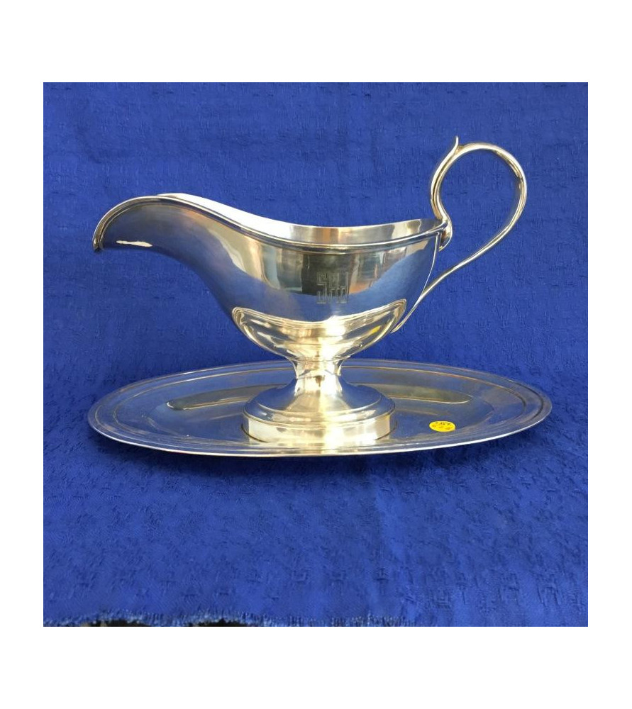 Christian FJERDINGSTAD pour CHRISTOFLE Saucière cygne de style Art déco